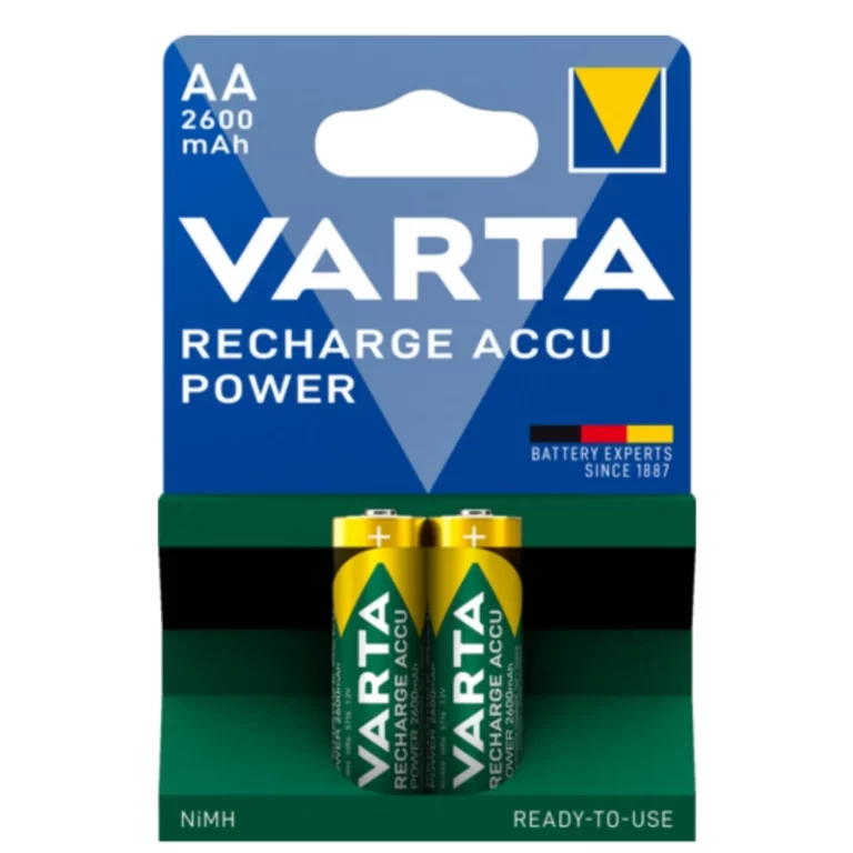 باتری قلمی قابل شارژ مدل ACCU power Ready-to-use 2600 بسته 2 عددی وارتا