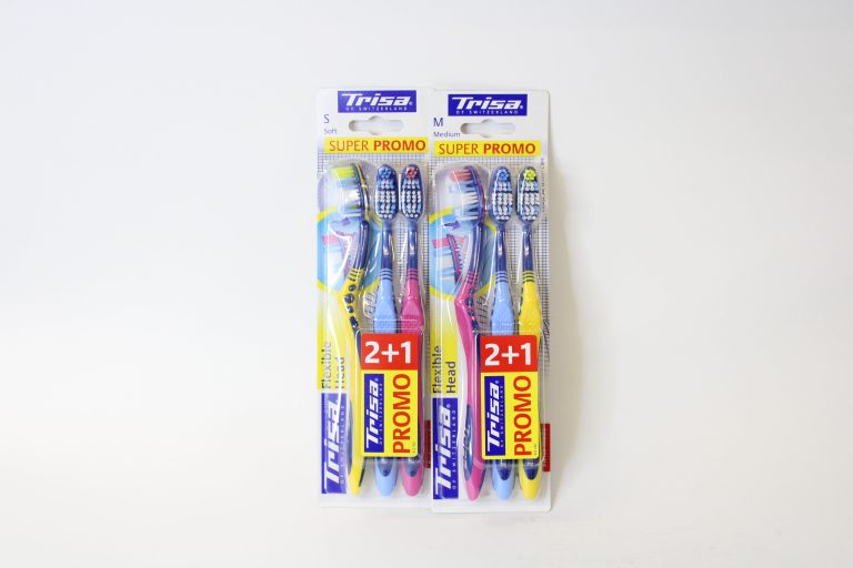 مسواک فلکسیبل هد 3 عددی تریزا مدل نرم Flexible head Soft