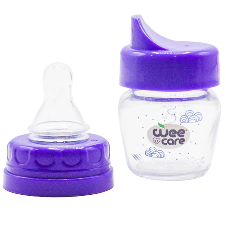 ست دوکاره بطری شیرخوری و قنداغ خوری پیرکس وی کر Wee Care B301