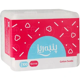 گوش پاک کن پنبه ریز نرمال مدل مکعبی 100 عددی